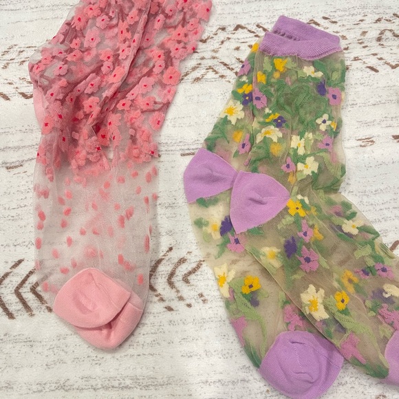 Sockcandy Colorful Floral Socks 3 pairs bundle - Picture 6 of 7